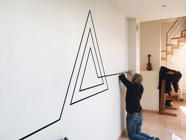 whasi tape muur
