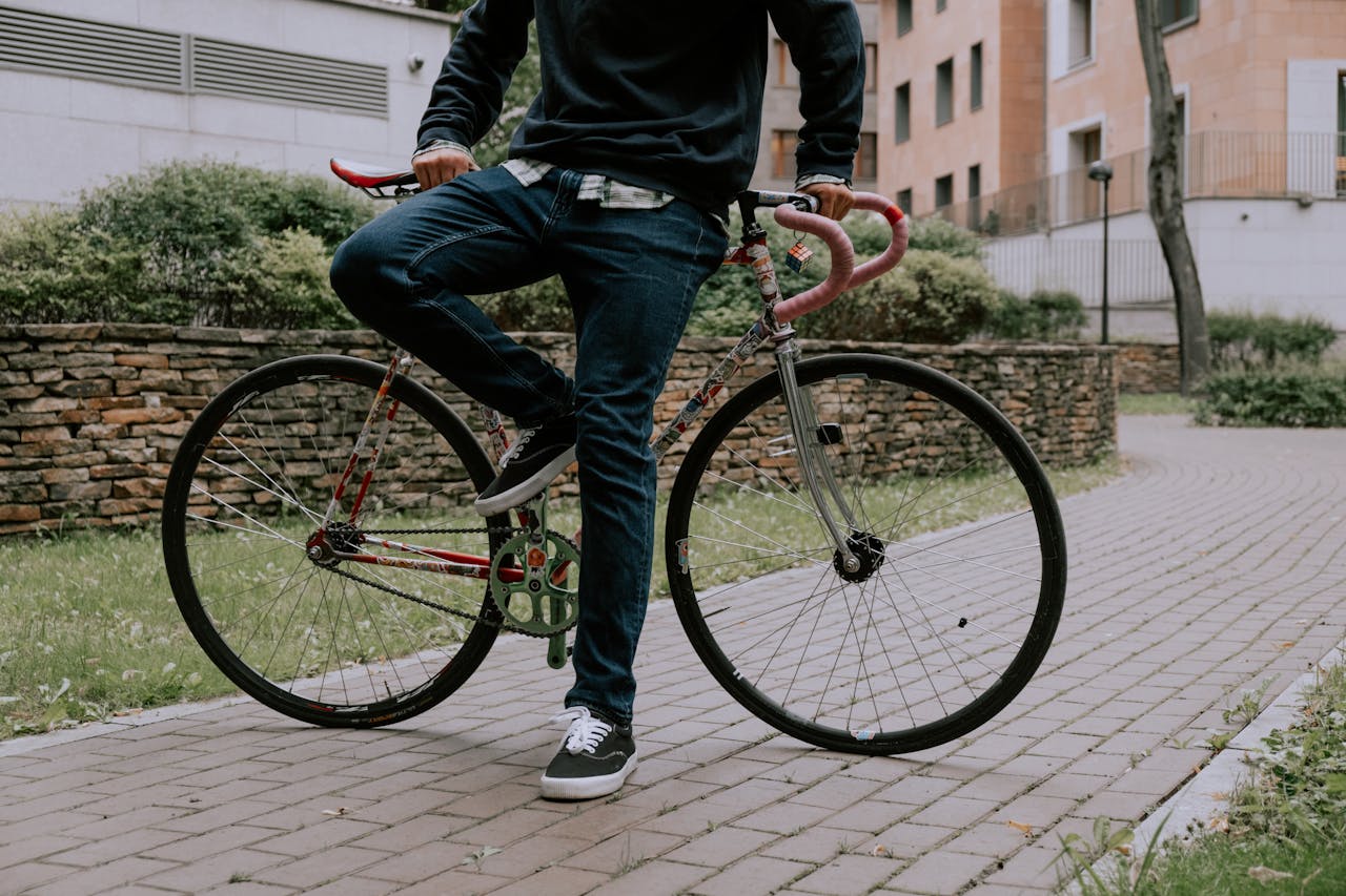 Meditatie voor mannen op de fiets