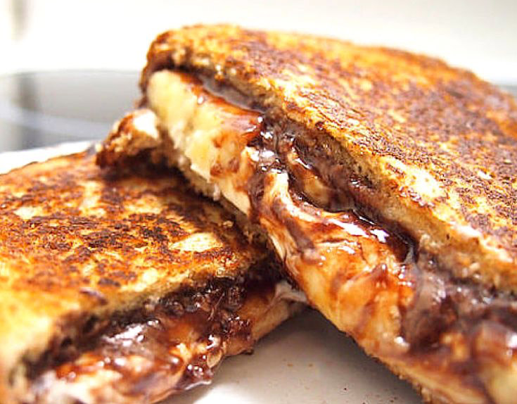 banaan tosti nutella